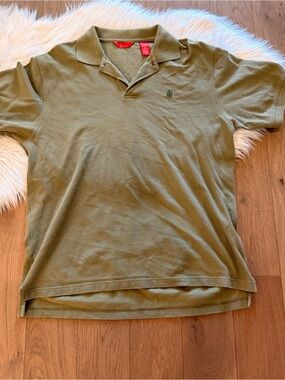 Izod Men's Olive Polo Shirt